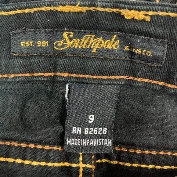 South Pole juniors black denim jeans - Picture 2 of 4